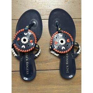 Jack Rogers Shoes Womens Size 6 Jelly Sandals Thong Slip On Summer Beach Casual‎